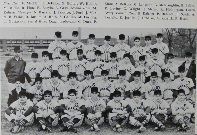 Baseball Team Photo 1962